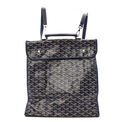 Goyard Goyardine Saint Leger Soft Briefcase Backpack Navy 1 of 12