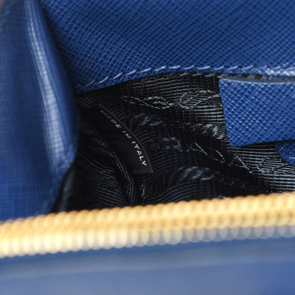 Prada Saffiano Large Galleria Double Zip Tote Cobalto 9 of 16