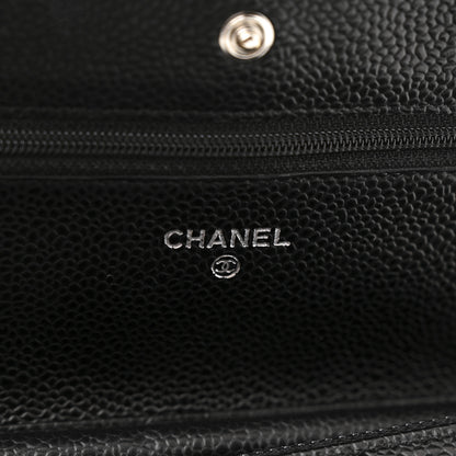 Chanel Caviar Quilted Wallet on Chain WOC Black 6 of 14