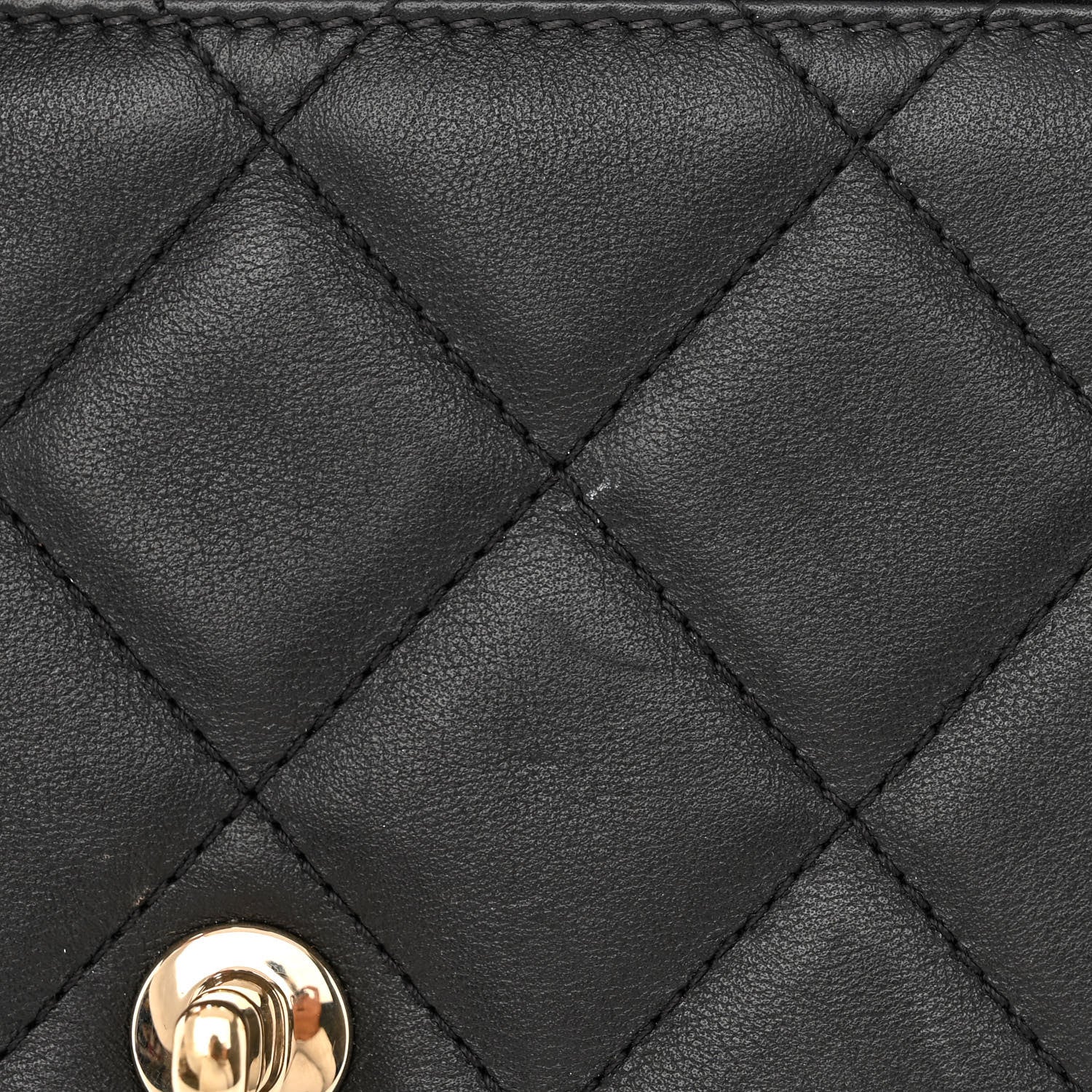 Chanel Calfskin Quilted Small Top Handle Flap Black 14 of 15