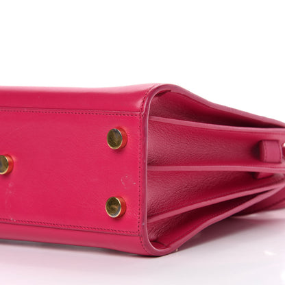 Saint Laurent Calfskin Nano Sac De Jour Lipstick Fuchsia 7 of 13