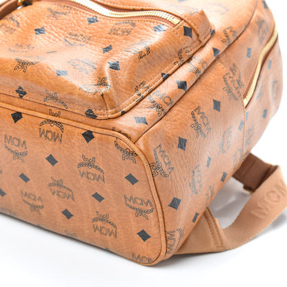 MCM Visetos Small Sprinkle Stud Stark Backpack Cognac 9 of 9