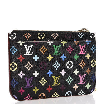 Louis Vuitton Monogram Multicolor Key Pouch Black Grenade 3 of 7