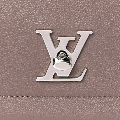 Louis Vuitton Soft Calfskin Lockme II Top Handle Taupe Glace 7 of 11