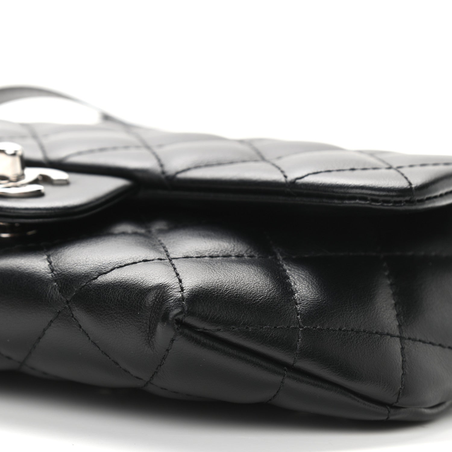 Chanel Calfskin Quilted CC Uniform Flap Belt Bag Black 9 of 9