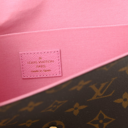Louis Vuitton Monogram 2022 Christmas Animation Paris Pochette Felicie Chain Wallet Pink 6 of 8
