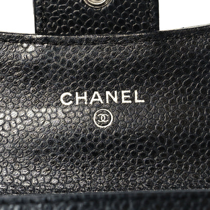 Chanel Caviar Quilted Flap Card Holder Black 6 of 9