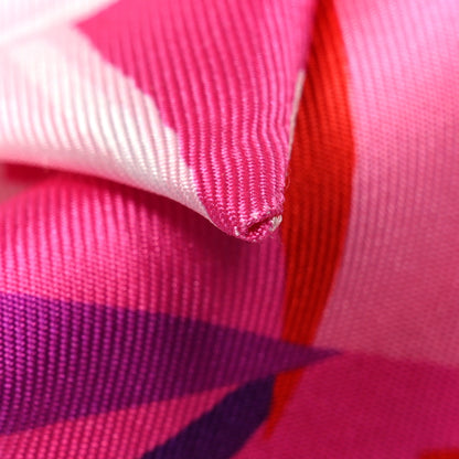 Hermes Silk Jeu de Soie Uniforme Twilly Rose Vif Black Rose 6 of 6