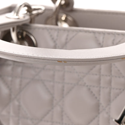 Christian Dior Lambskin Cannage Medium Lady Dior Grey 15 of 18