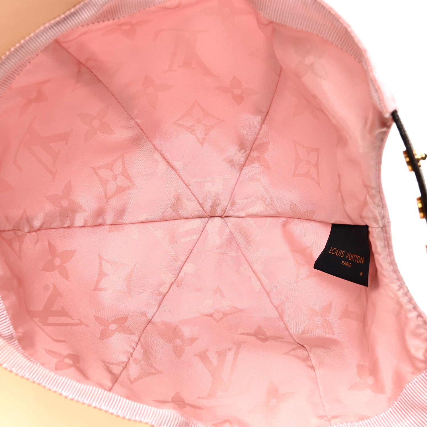 Louis Vuitton Polyester Silk Monogram LV Get Ready Cap M Pink 6 of 8