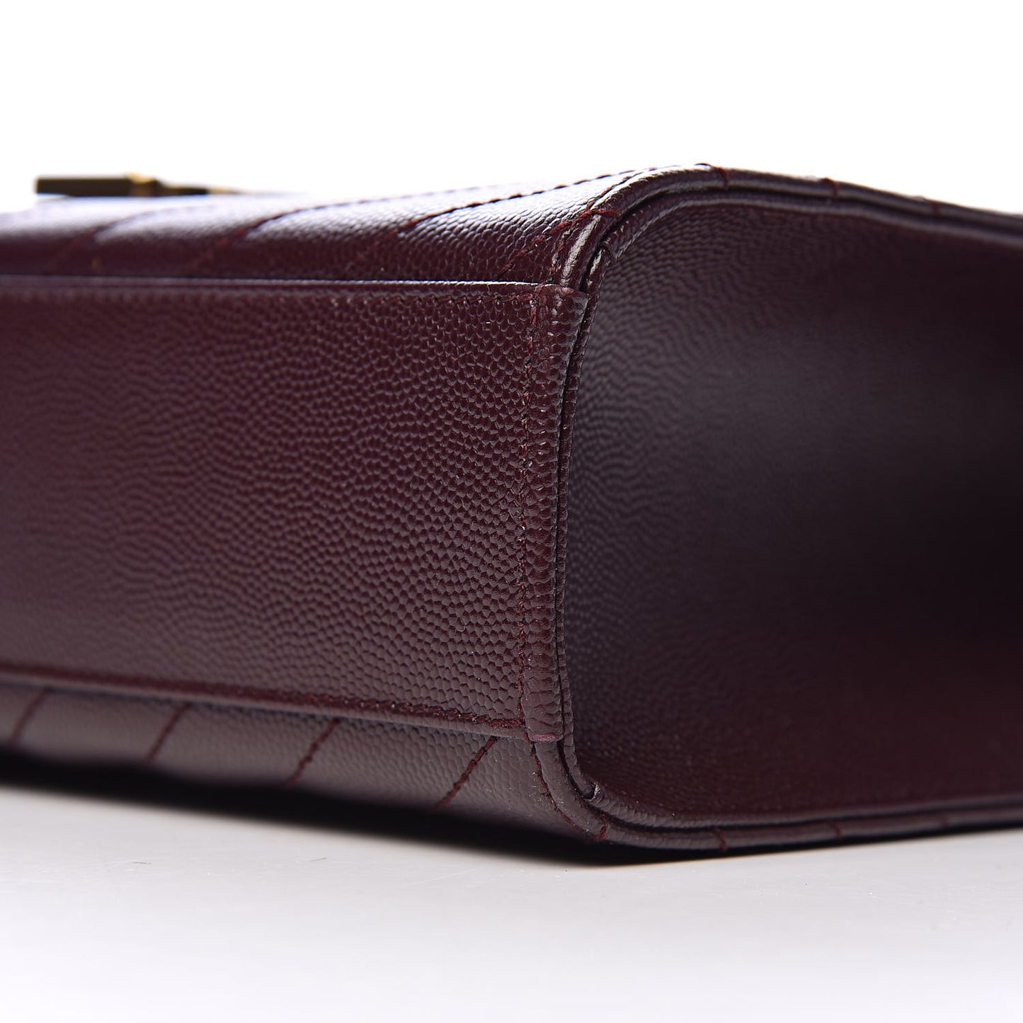 Grain De Poudre Matelasse Chevron Large Monogram Satchel Rouge Legion
