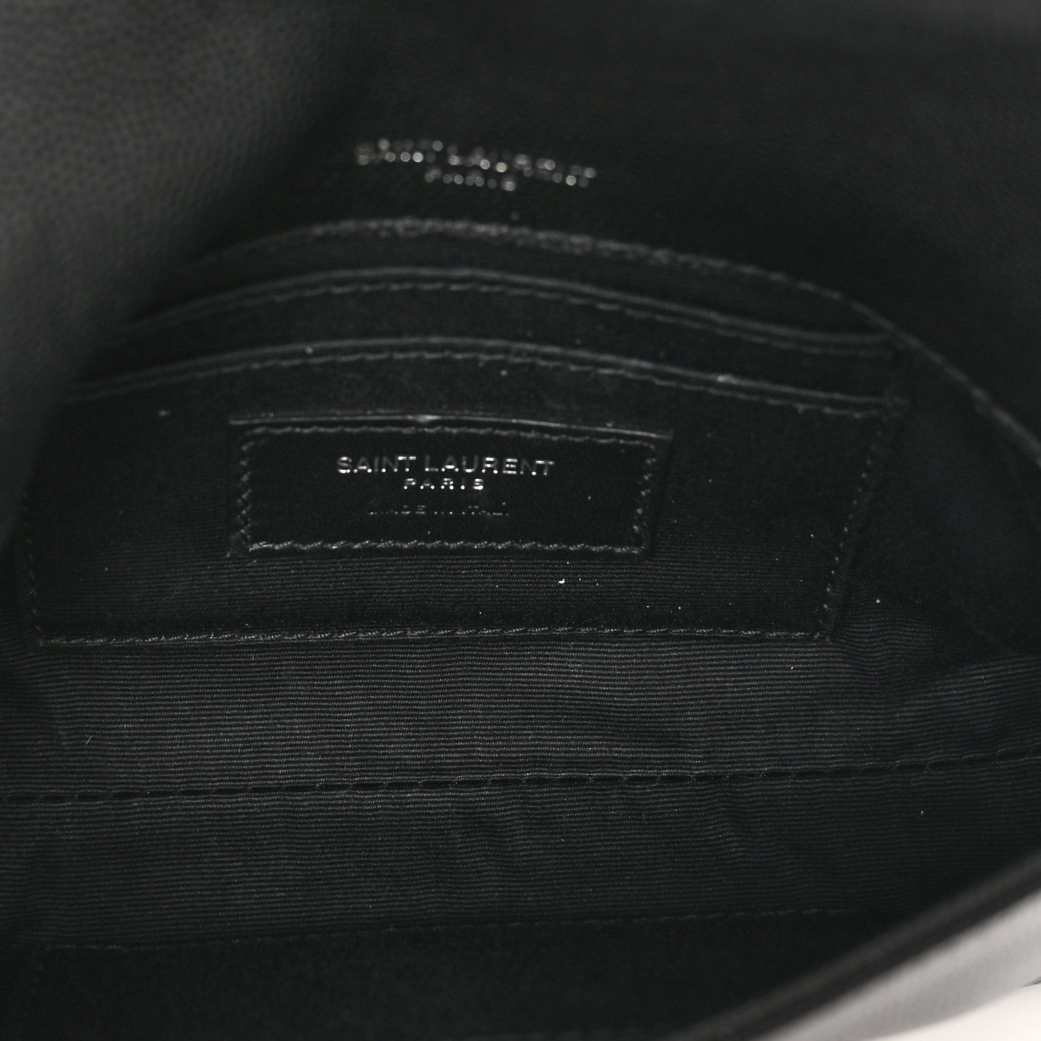 Saint Laurent Grain De Poudre Monogram Toy West Hollywood Fold-Over Bag Black 6 of 10