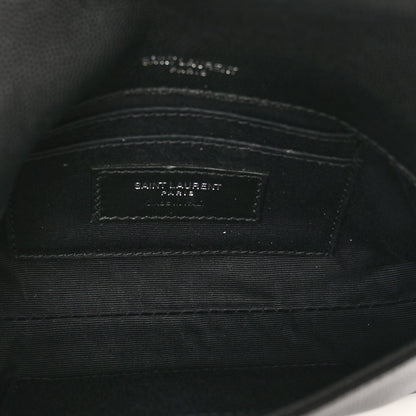 Saint Laurent Grain De Poudre Monogram Toy West Hollywood Fold-Over Bag Black 6 of 10