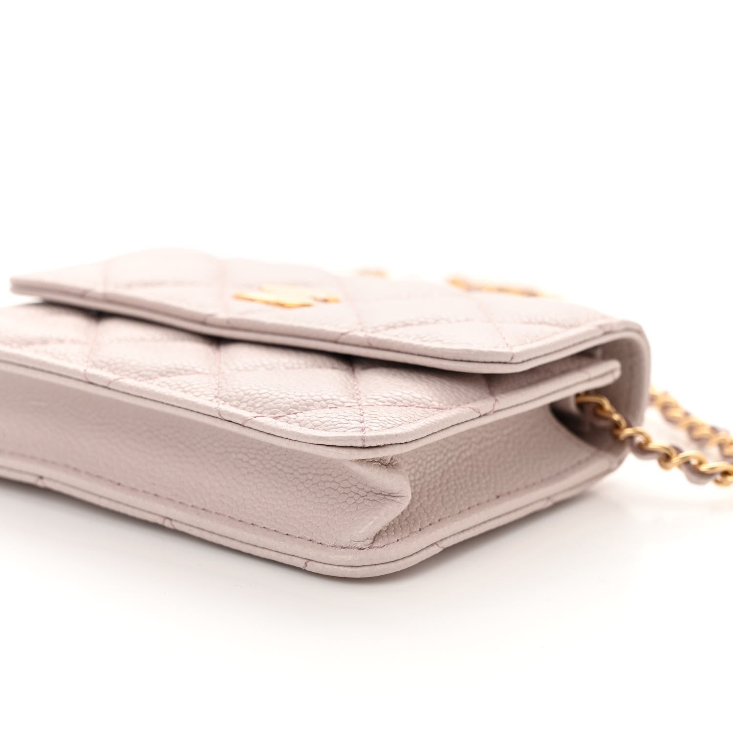Chanel Caviar Quilted Miss Coco Clutch With Chain Light Purple 11 of 12