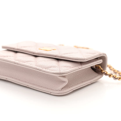 Chanel Caviar Quilted Miss Coco Clutch With Chain Light Purple 11 of 12