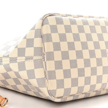 Louis Vuitton Damier Azur Neo Neverfull MM Rose Ballerine 9 of 10