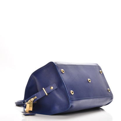 Saint Laurent Calfskin Medium Classic Y Cabas Navy 4 of 12