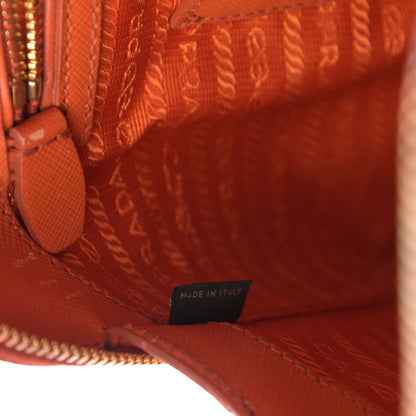 Prada Saffiano Lux Medium Promenade Tote Papaya 7 of 19