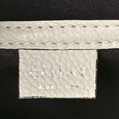 Celine Drummed Calfskin Nano Luggage Lune 6 of 10