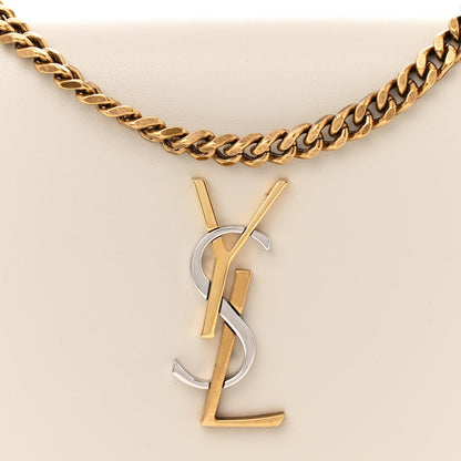 Saint Laurent Smooth Calfskin Tri-Metal Cassandre Wallet On Chain WOC 7 of 15