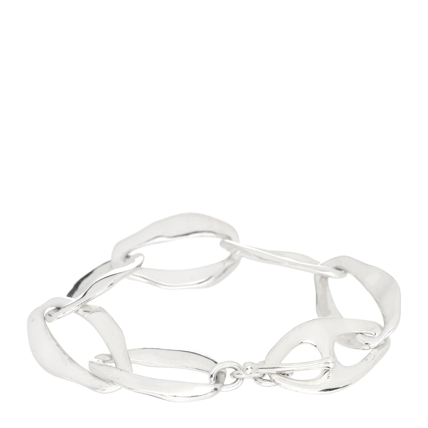 Tiffany Sterling Silver Elsa Peretti Aegean Toggle Bracelet 3 of 4