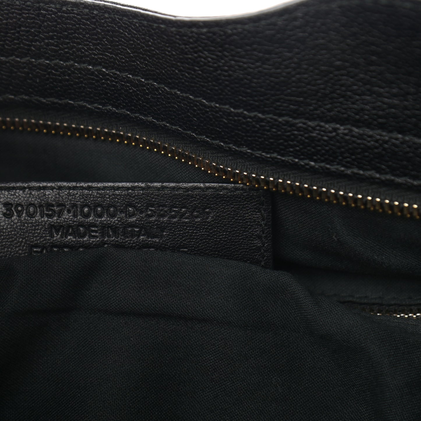 Chevre Gold Metallic Edge Hardware Velo Black