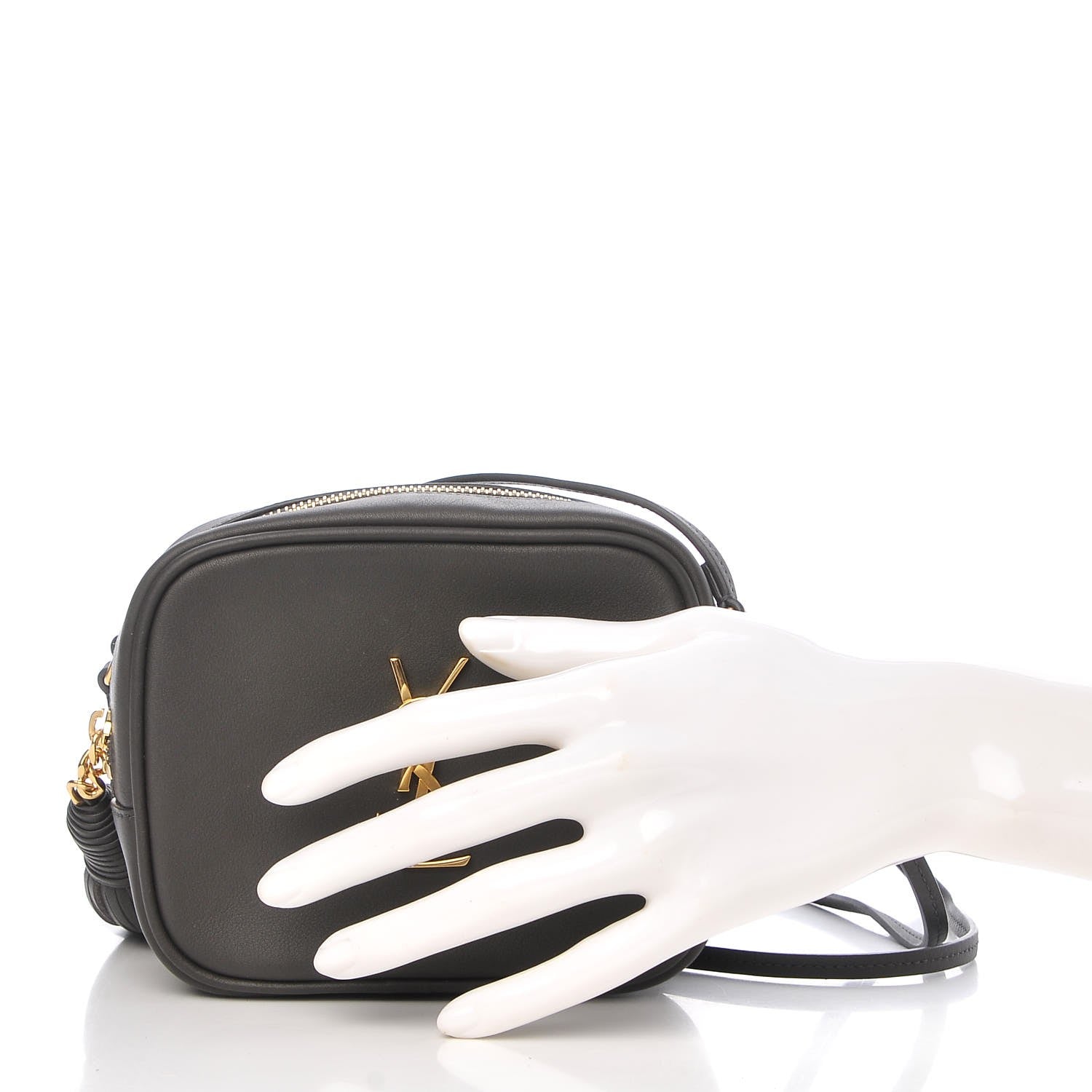 Saint Laurent Nappa Monogram Blogger Bag Coal 3 of 8