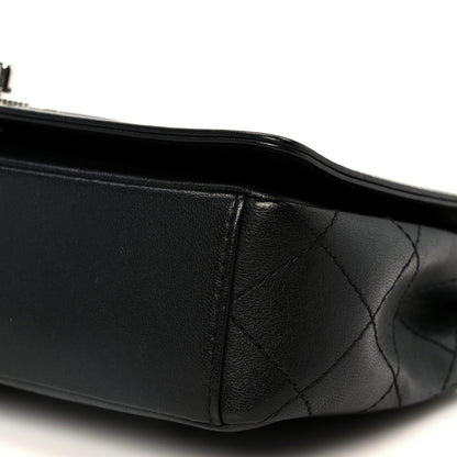Chanel Sheepskin Quilted Medium Vintage Mademoiselle Flap Black 11 of 11