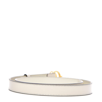 Gucci Plutone Calfskin Double G 20mm Belt 80 32 Mystic White 3 of 8