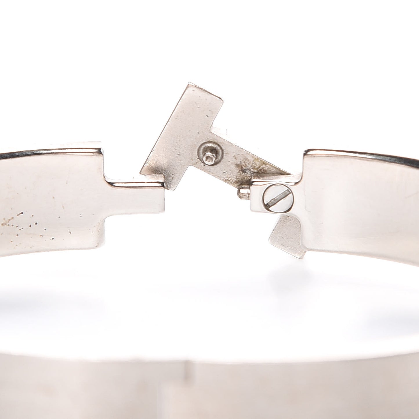 Matte Enamel Narrow Clic Clac HH Bracelet GM Black