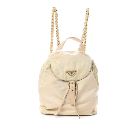 Prada Tessuto Nylon Vela Chain Backpack Sabbia 1 of 8