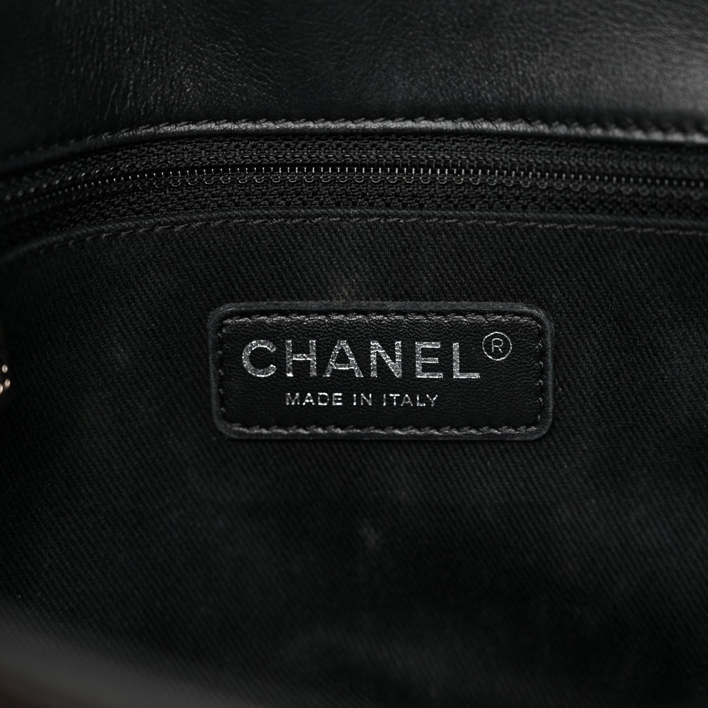 Patent Quilted Large Coco Shine Flap Black