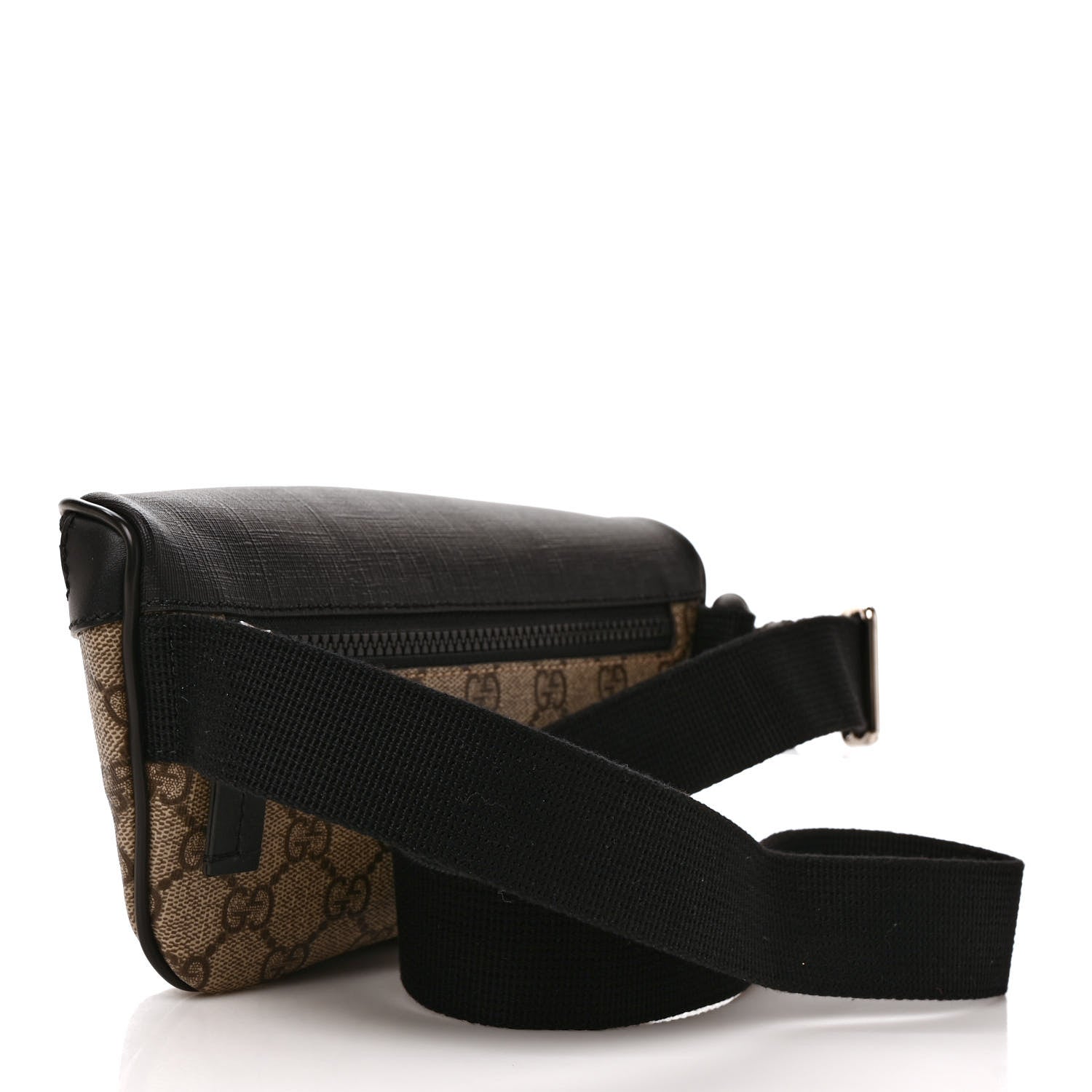 Gucci GG Supreme Monogram Belt Bag Black 2 of 8