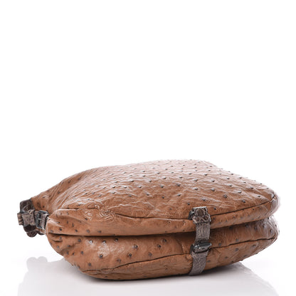 Bottega Veneta Ostrich Crocodile Shoulder Bag Noce 4 of 27