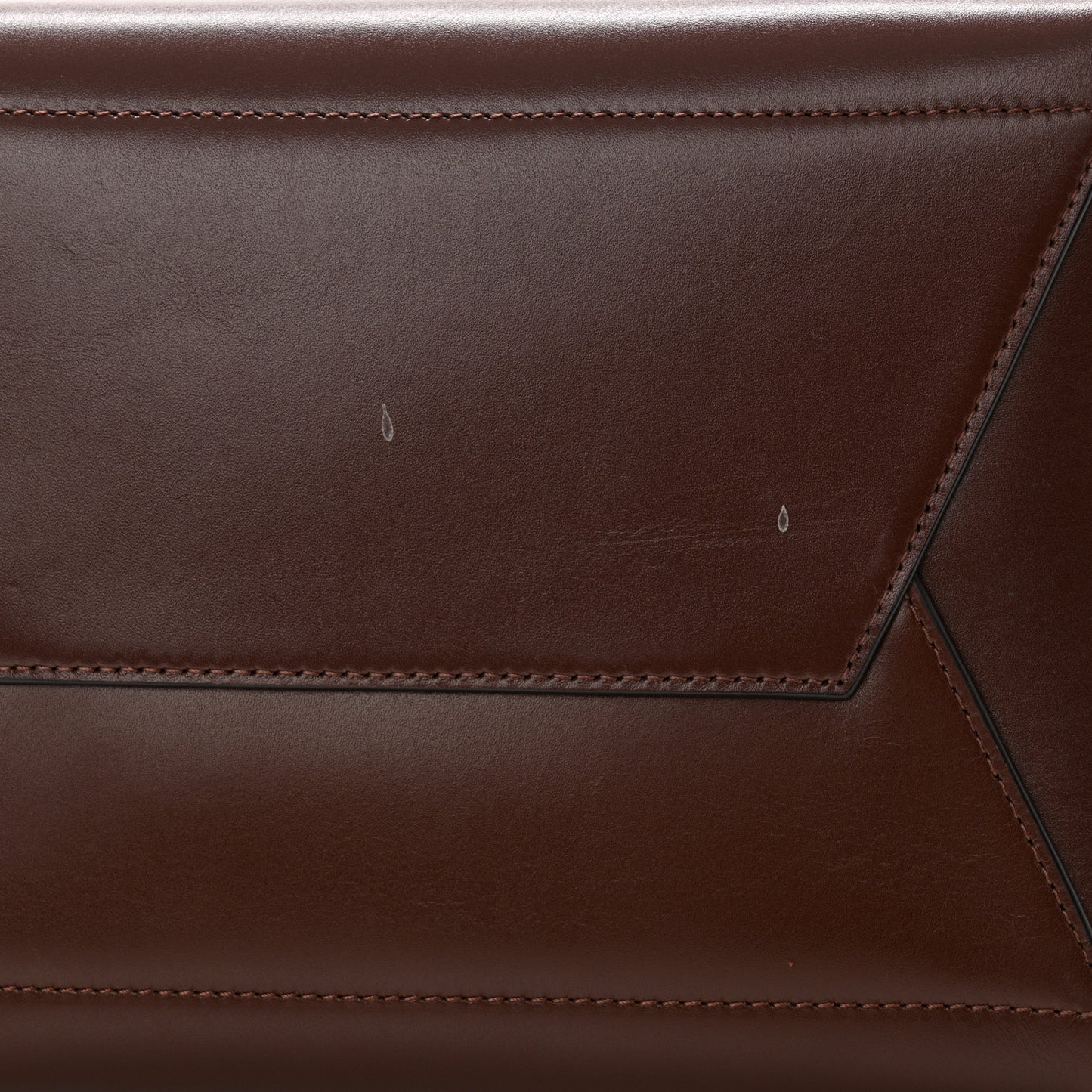 Natural Calfskin Sangle Bucket Bag Seau Wine