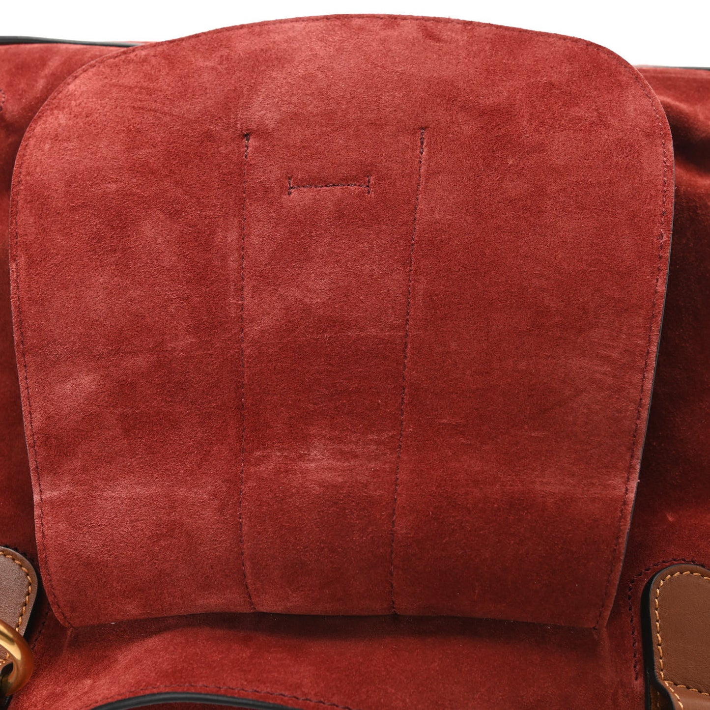 Suede Small Lexa Shoulder Bag Sienna Red