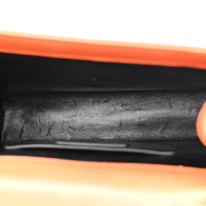 Saint Laurent Smooth Calfskin Matelasse Chevron Medium Monogram Satchel Mandarine 5 of 14