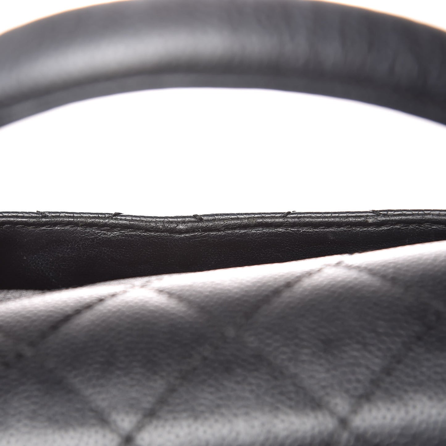 Caviar Quilted Jumbo Kelly Flap Black