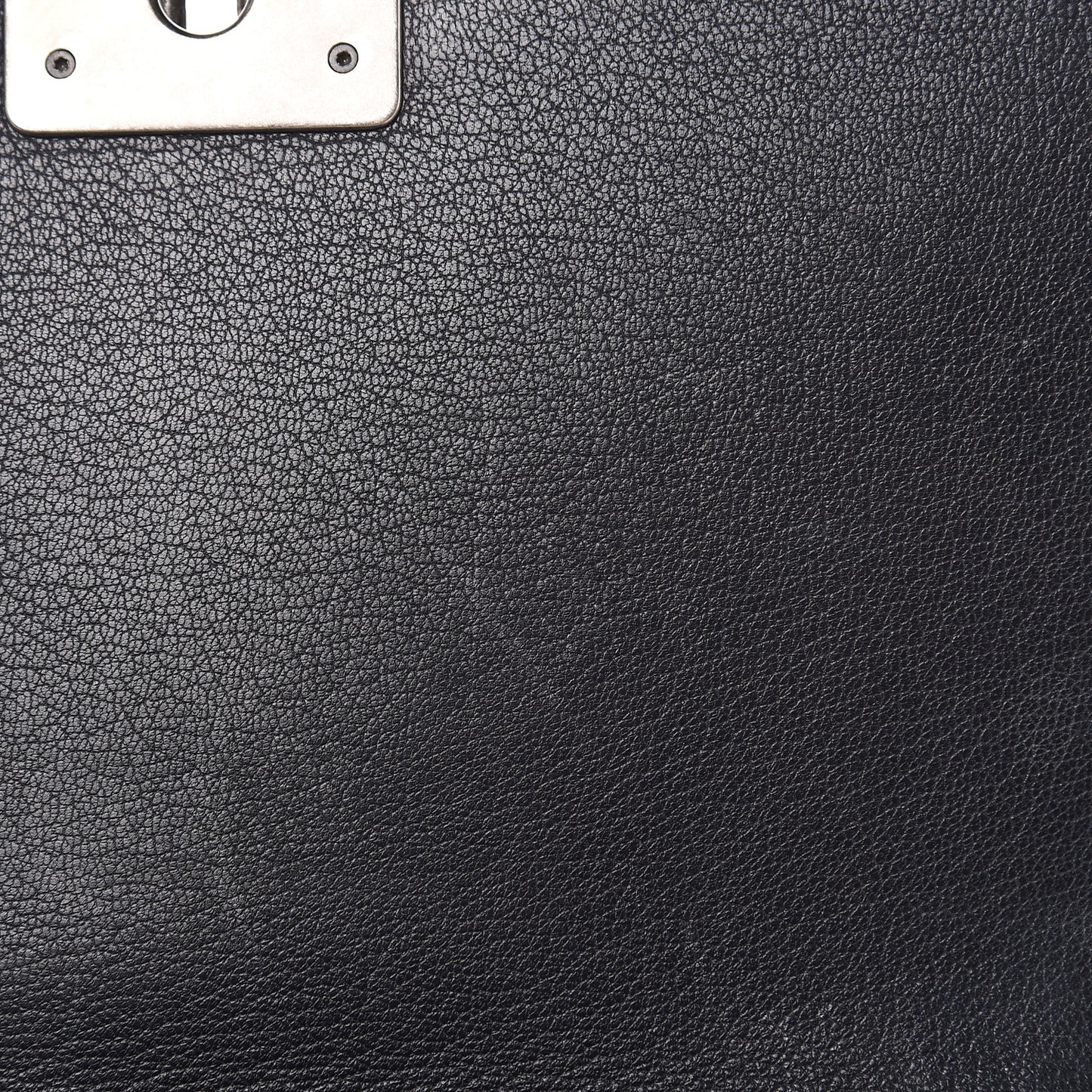 Goatskin Quilted Patent Medium Duo Boy Flap Black