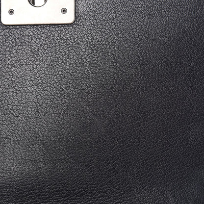 Chanel Goatskin Quilted Patent Medium Duo Boy Flap Black 12 of 13