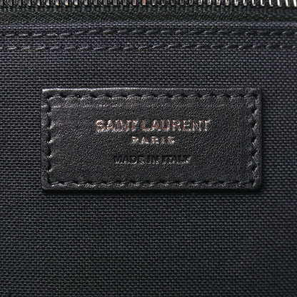 Saint Laurent Canvas Noe Striped Tote Black White 6 of 8