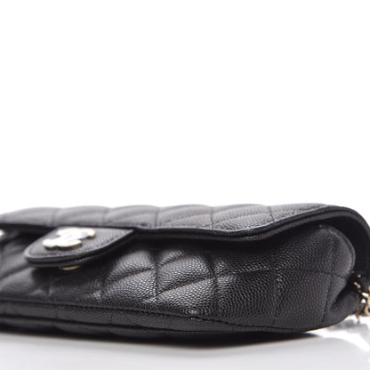Chanel Caviar Quilted Glasses Case With Chain Black 7 of 12