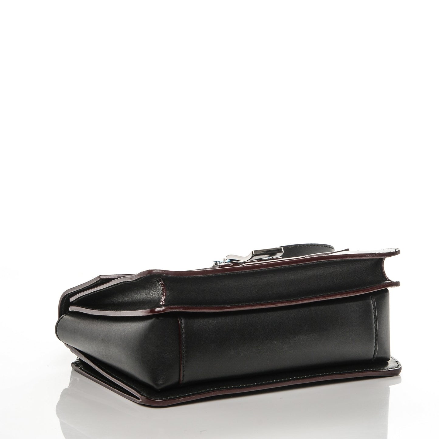 Smooth Leather Hava Shoulder Bag Black
