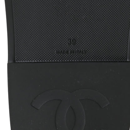 Chanel Rubber CC Dad Sandals 39 Black 10 of 12