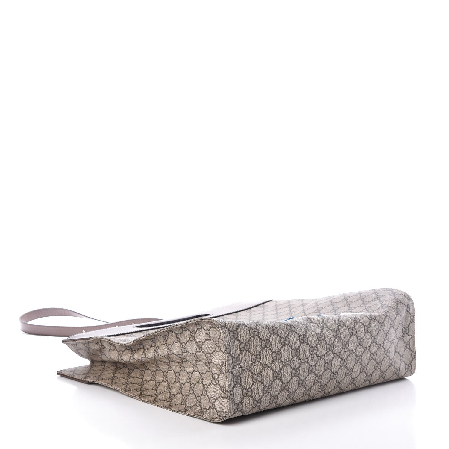 Gucci X DISNEY Soft GG Supreme Monogram Donald Duck Slip Handle Vertical Tote Beige New Acero 4 of 9