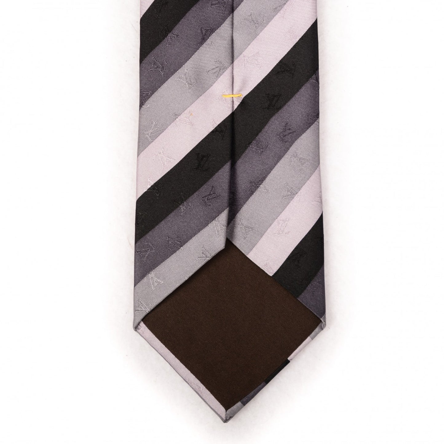 Monogram Striped Mens Neck Tie