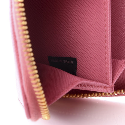 Prada Saffiano Metal Coin Purse Geranio 6 of 7