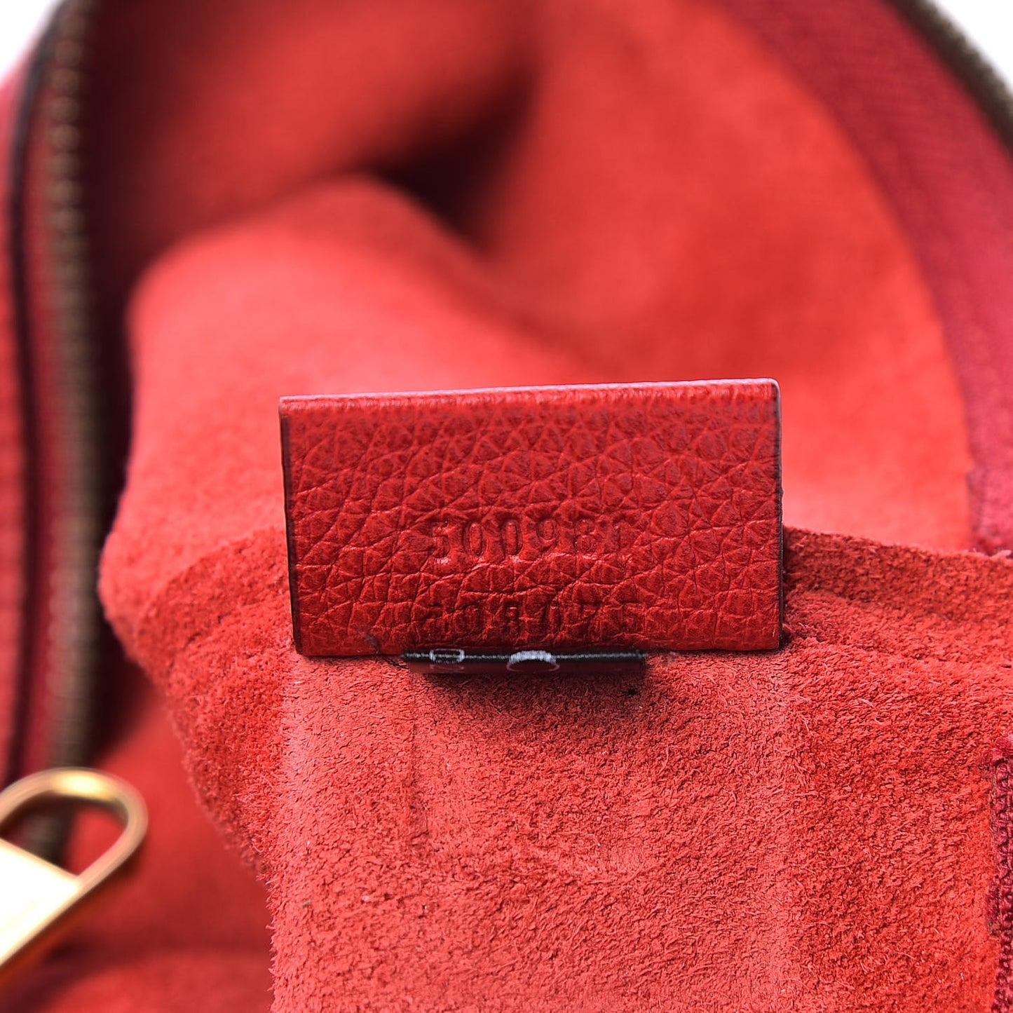 Pebbled Calfskin Medium Logo Portfolio Clutch Hibiscus Red