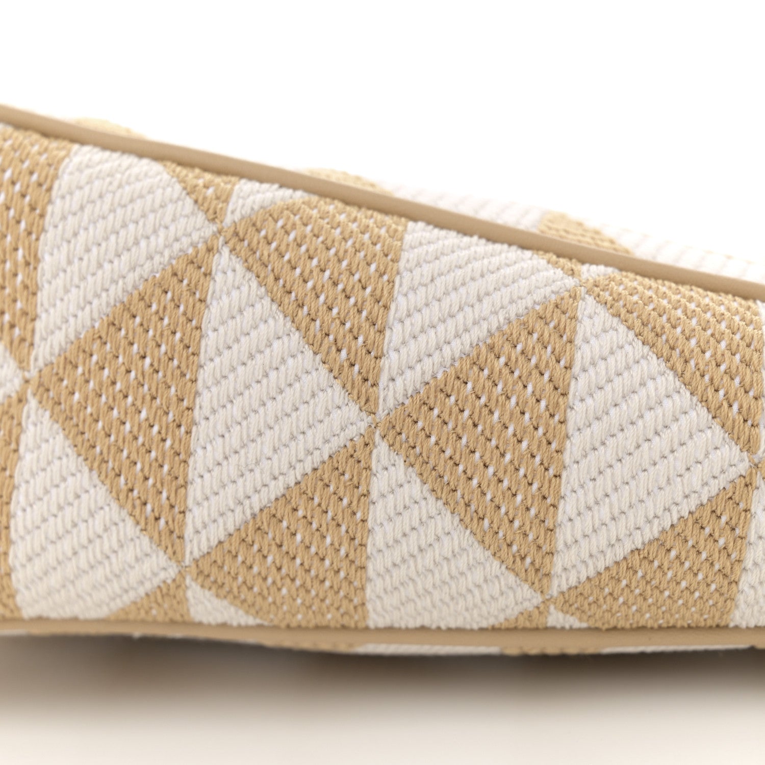 Prada Jacquard Triangolo Symbole Embroidered Mini Triangle Bag Corda Talco 10 of 11