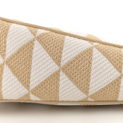 Prada Jacquard Triangolo Symbole Embroidered Mini Triangle Bag Corda Talco 10 of 11